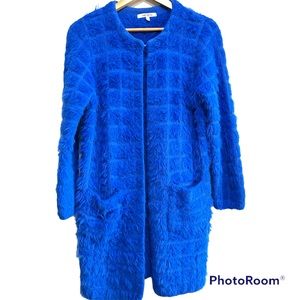 royal blue sweater jacket